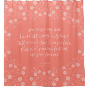 Floral Jane Austen Persuasion Love Letter Quote