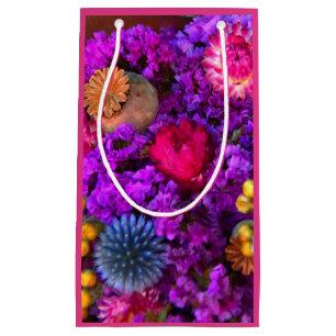 Floral jewel coloured  small gift bag