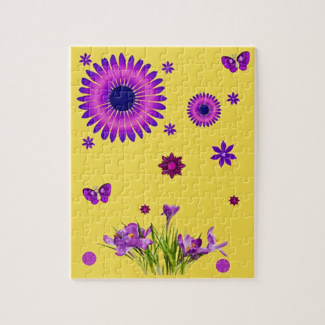 Floral Jigsaw Puzzle (Vertical)
