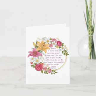 Floral John 14:7 Card