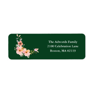 Floral Joy Return Address Labels