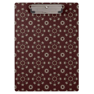 Floral Kabul Coffee Light Flash Clipboard
