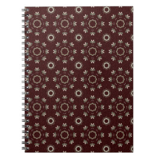 Floral Kabul Coffee Light Flash Notebook