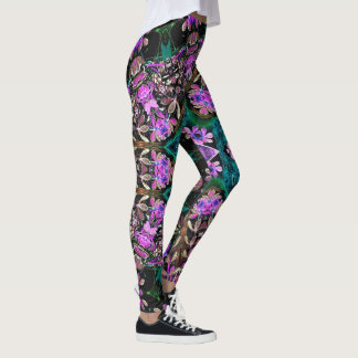 Floral Kaleidoscope  Leggings