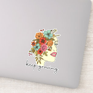 Floral Keep Going Positive Mental Health