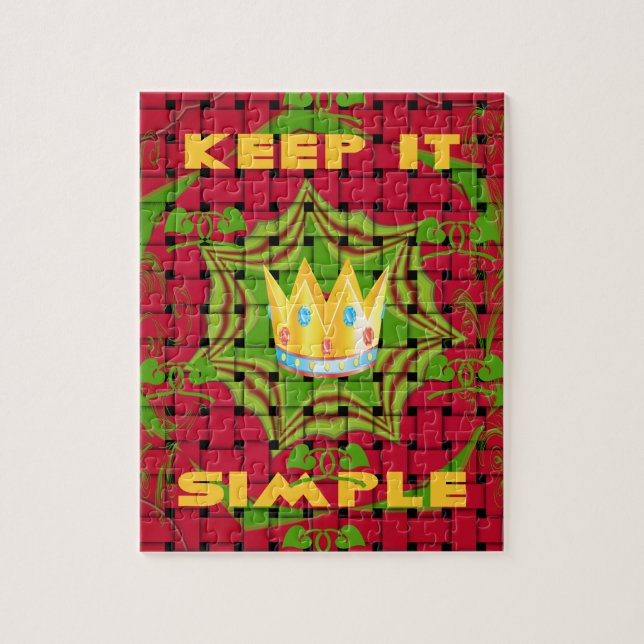 Floral Keep it simple Jigsaw Puzzle (Vertical)