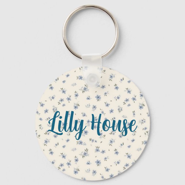 floral keychain  (Front)