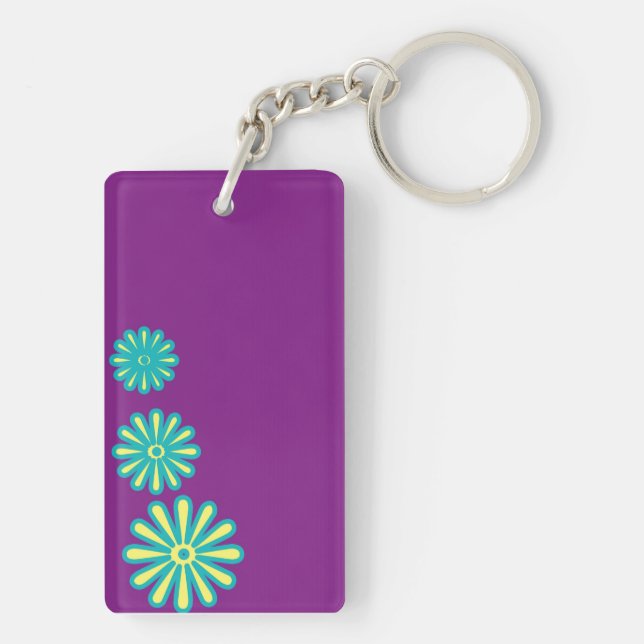 floral keychain (Back)