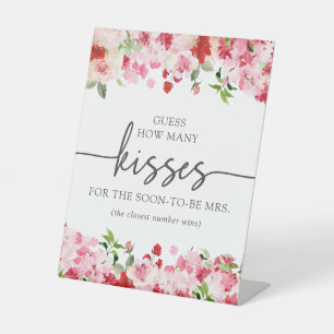 Floral Kisses Bridal Sign