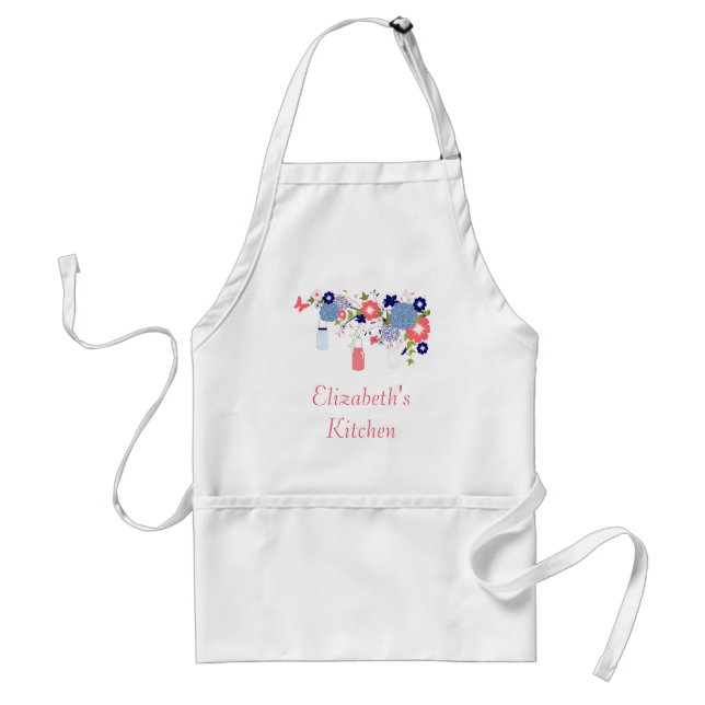 Floral Kitchen Standard Apron (Front)
