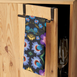 floral kitchen towel