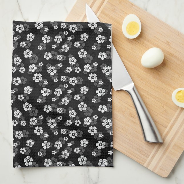 Floral Kitchen Towel (Quarter Fold)