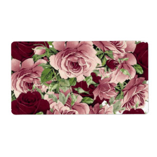 Floral Labels Roses