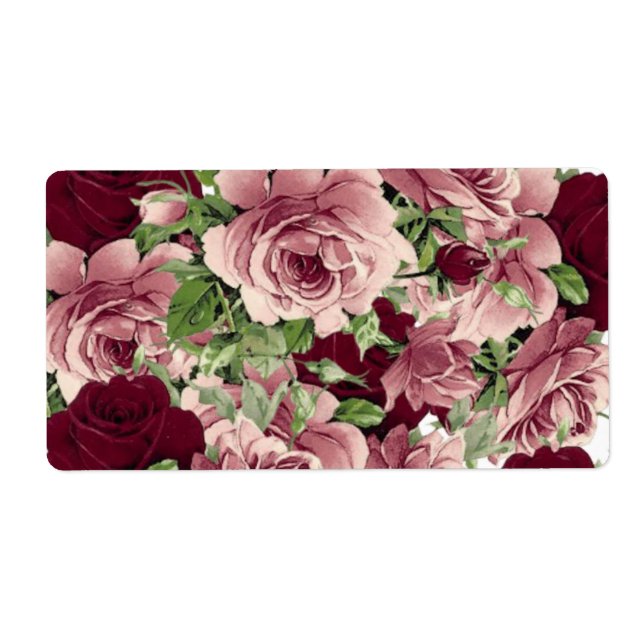 Floral Labels Roses (Front)