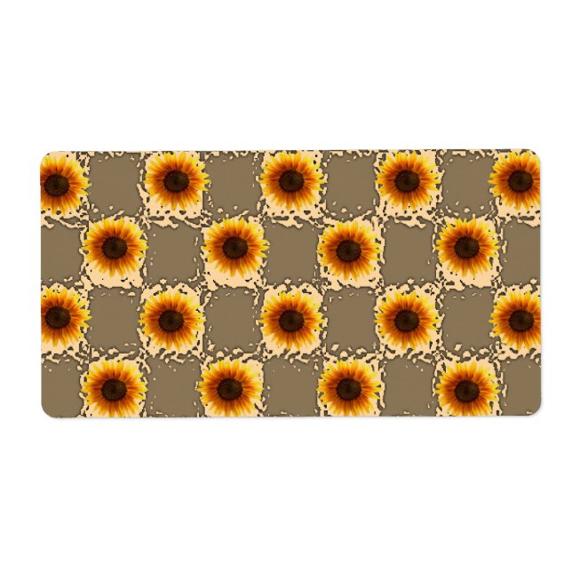 Floral Labels Sunflower (Front)