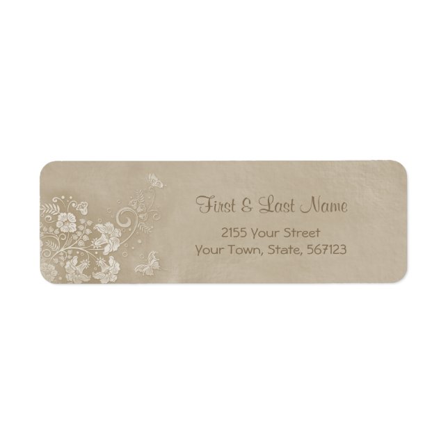 Floral Lace Butterfly Wedding (Front)