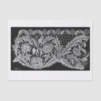 Floral lace decoupage tissue paper