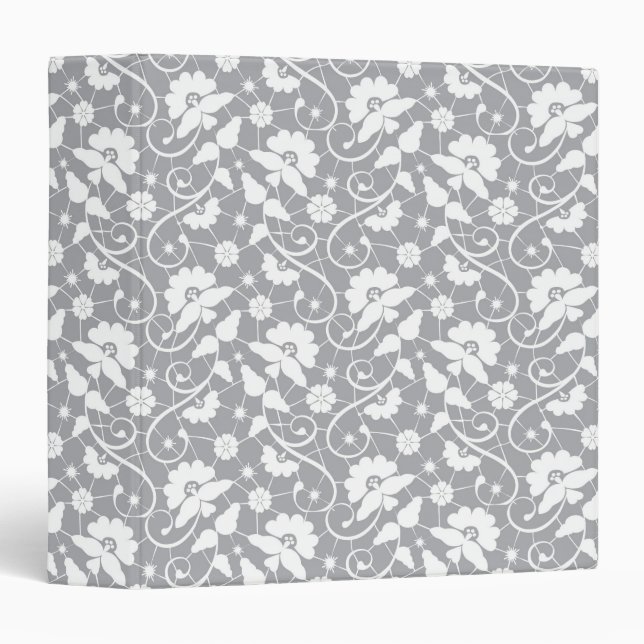 Floral Lace Pattern Binder (Front/Spine)