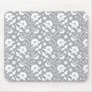 Floral Lace Pattern Mouse Pad