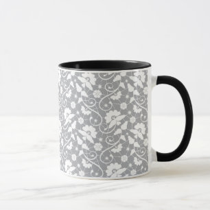Floral Lace Pattern Mug