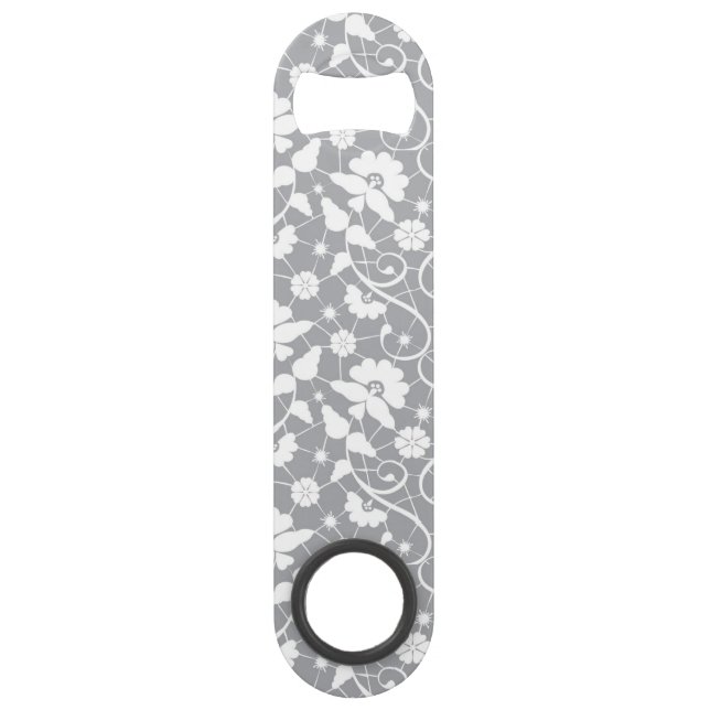 Floral Lace Pattern Speed Bottle Opener (Front)