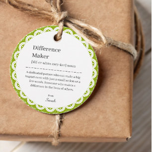 Floral Lace Teacher Mentor Appreciation Thank You Favour Tags