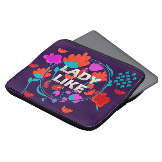 Floral LadyLike Laptop Sleeve