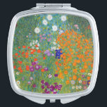 Floral Landscape Gustav Klimt Makeup Mirror<br><div class="desc">A compact mirror with the art nouveau painting by Gustav Klimt (1862-1918),  Flower Garden (c. 1906). A garden full of colourful petunias,  asters,  and other flowers.</div>