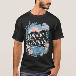 Floral Landscape 'Sophia's Serenity' T-Shirt - Tra