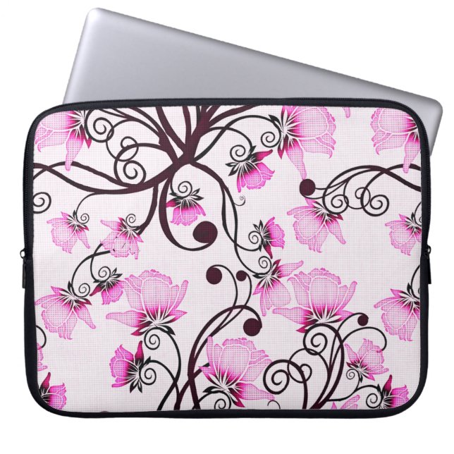 Floral Laptop Sleeve (Front)