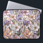 Floral Laptop Sleeve Flower Pattern<br><div class="desc">Stylish laptop sleeve featuring a soft pastel floral pattern with delicate botanical details. The light and elegant design adds a feminine and calming aesthetic while protecting your laptop for everyday use. ✨ Pastel floral pattern design ✨ Soft and elegant colour palette ✨ Lightweight and protective ✨ Perfect for work, school,...</div>