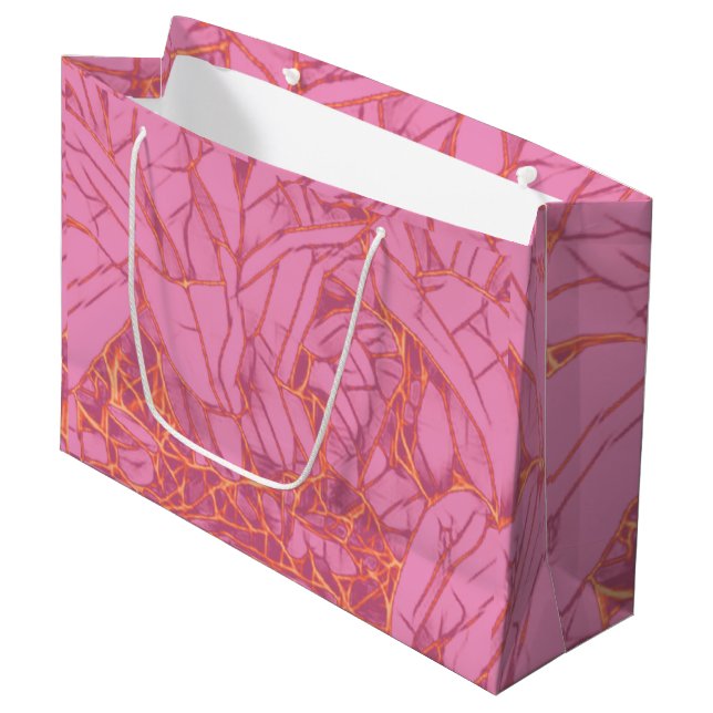 Floral  large gift bag (Front Angled)
