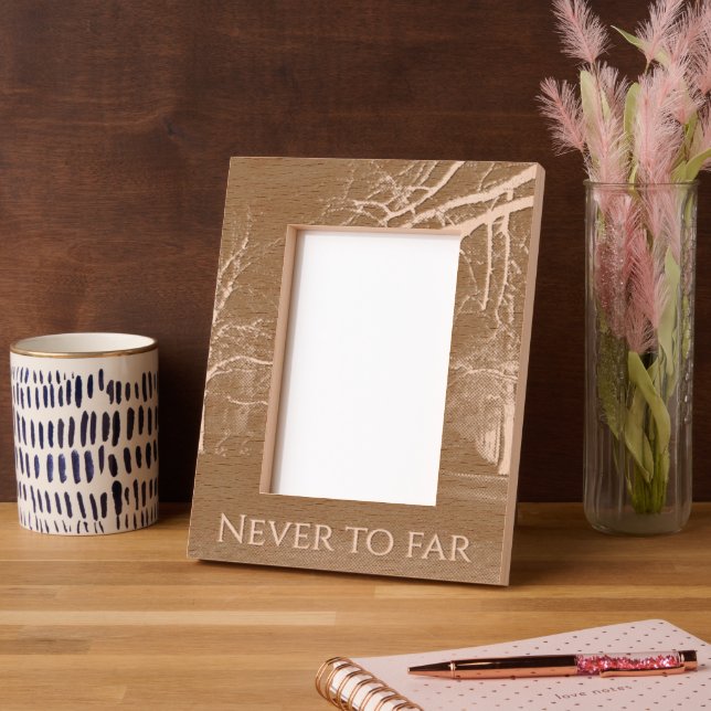 Floral Laser Etched Personalized Photo Display Frames (Left)