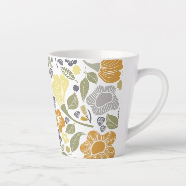 Floral Latte Mug (Right)
