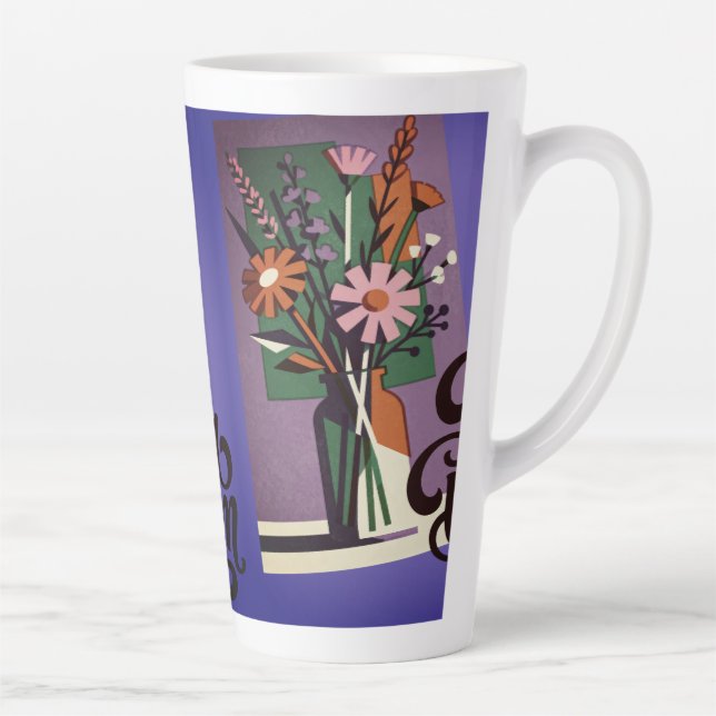 Floral Latte Mug  (Right)