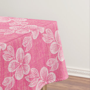 floral lattice pink pattern tablecloth