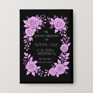 FLORAL LAVENDER. IN LOVING MEMORY KEEPSAKE, 