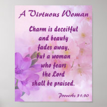 Floral Lavender Proverbs 31 Woman
