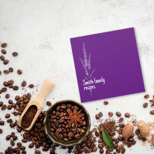 Floral lavender purple Avery Mini Binder