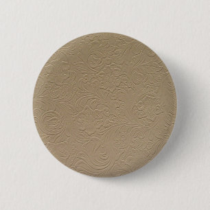 Floral Leather Button