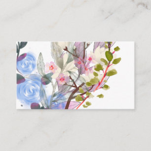 Floral Leaves Art – Elegant Flowers and Botanical Business Card
