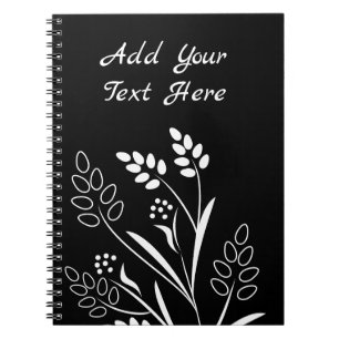 Floral Leaves Design Spiral Photo Notebook