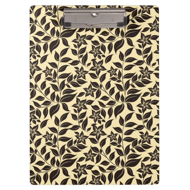 Floral Leaves Pattern-47566 Clipboard (Front)
