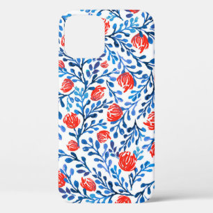 Floral Leaves: Seamless Nature Pattern iPhone 12 Case