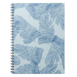 Floral Leaves: Vintage Line Illustrations. Notebook