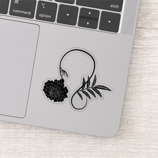 Floral Leo astrology zodiac sign (Detail)