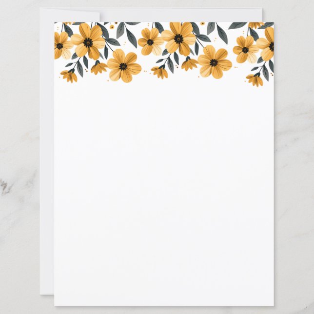 floral letterhead   (Front)