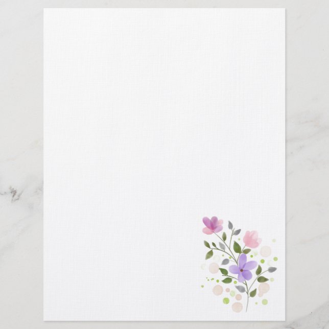 Floral Letterhead (Front)