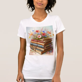 Floral Library Dreams – Wildflowers Growing T-Shirt