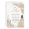 Floral Light Gold Princess Birthday Quinceanera